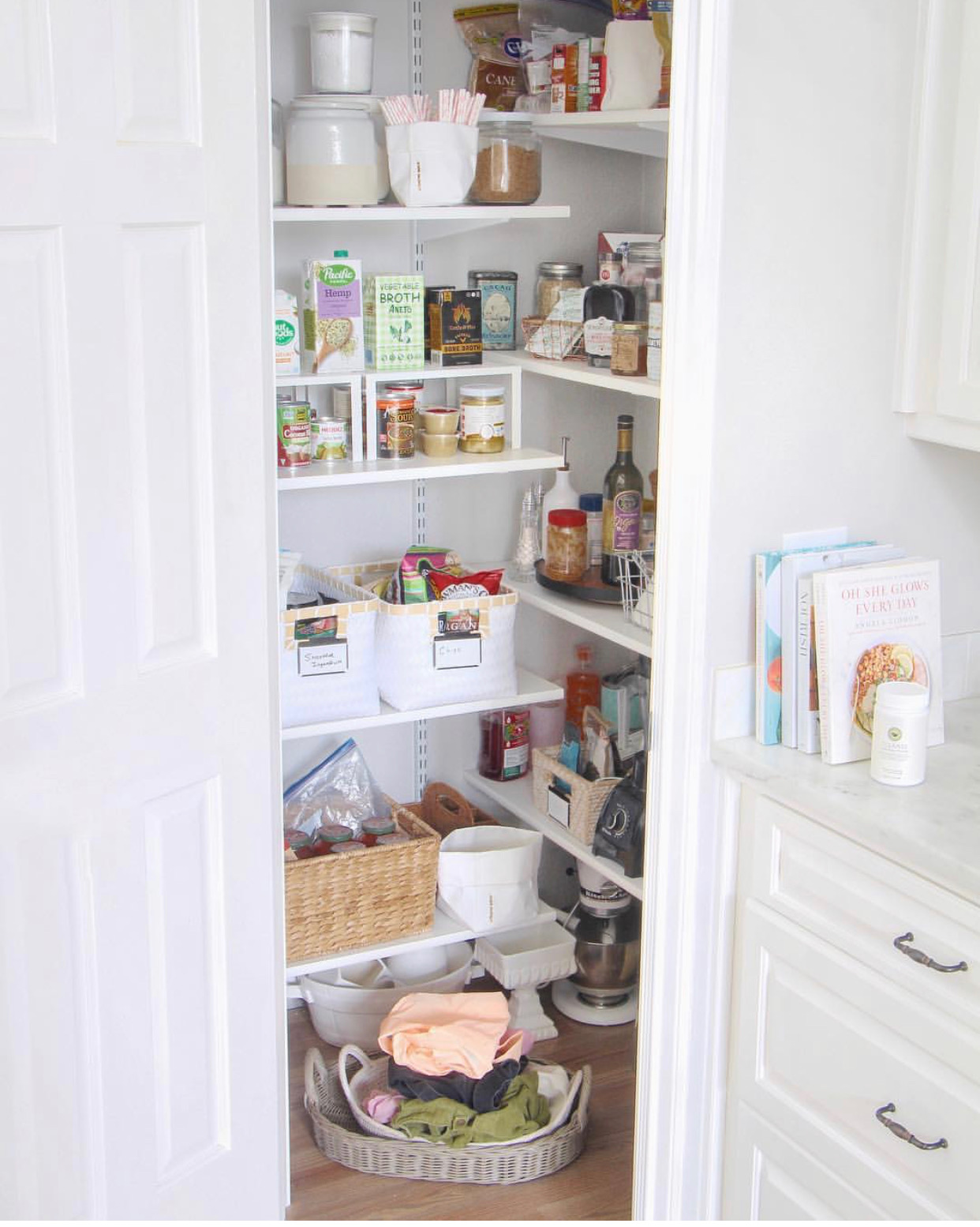 how to organize your kitchen pantry cabinet - Lemon Grove Lane