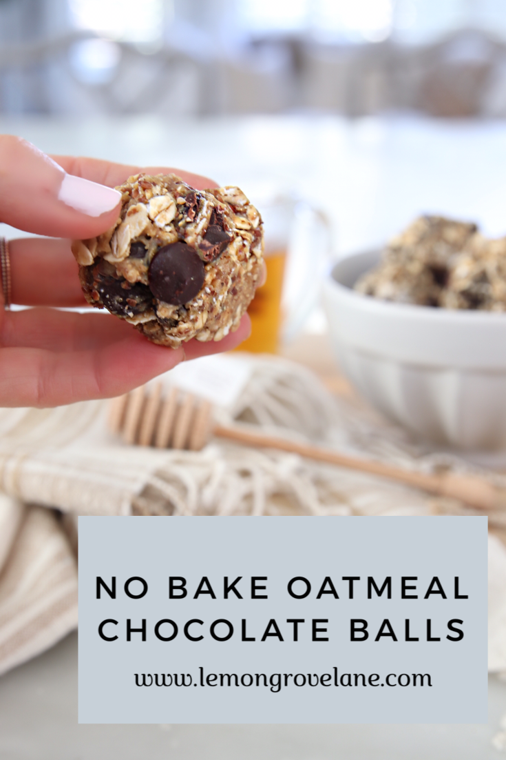 no bake chocolate chip energy balls