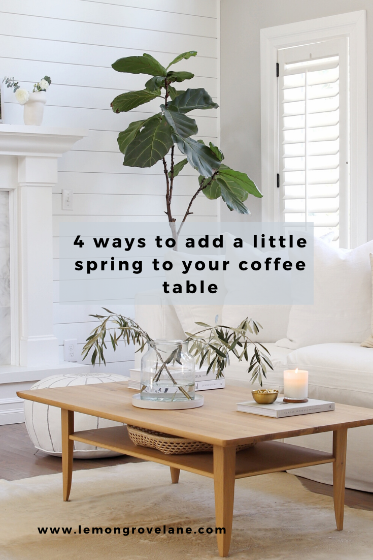 How to style your coffee table for spring