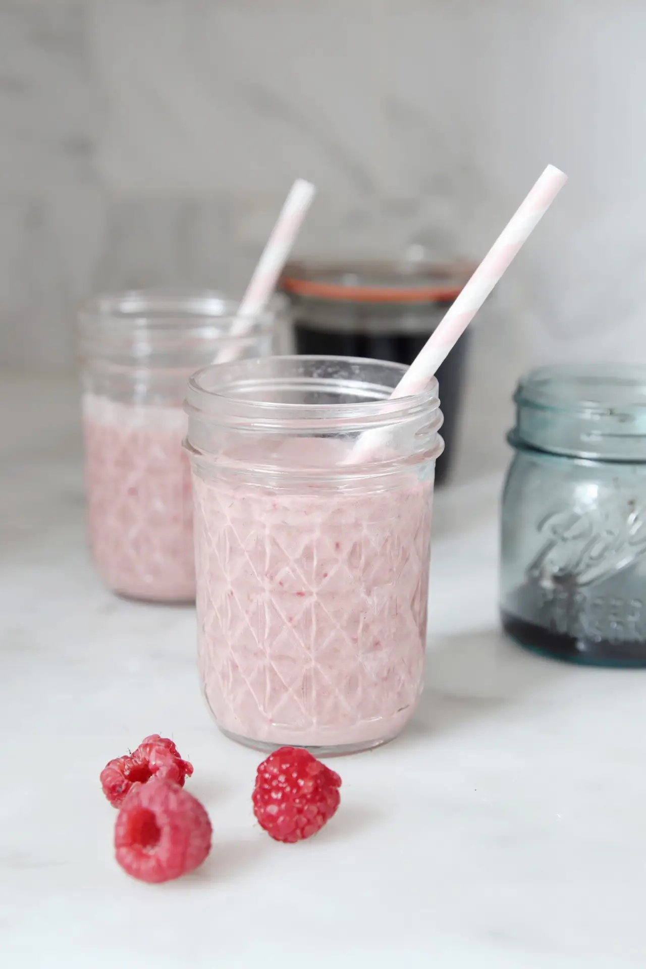 raspberry smoothie kefir elderberry syrup camu camu powder