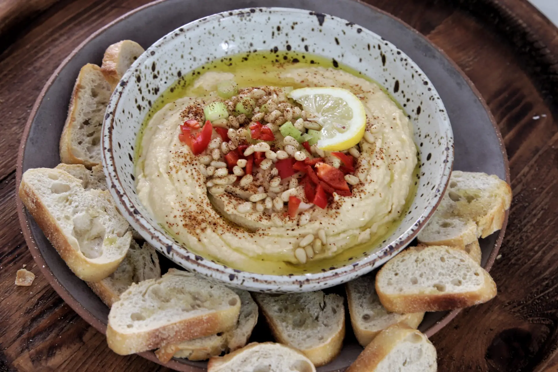 homemade hummus