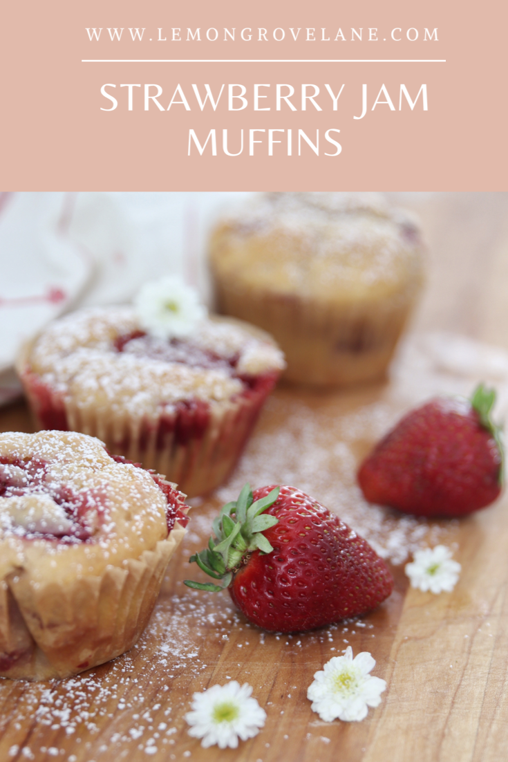 strawberry jam muffins #strawberryjammuffins