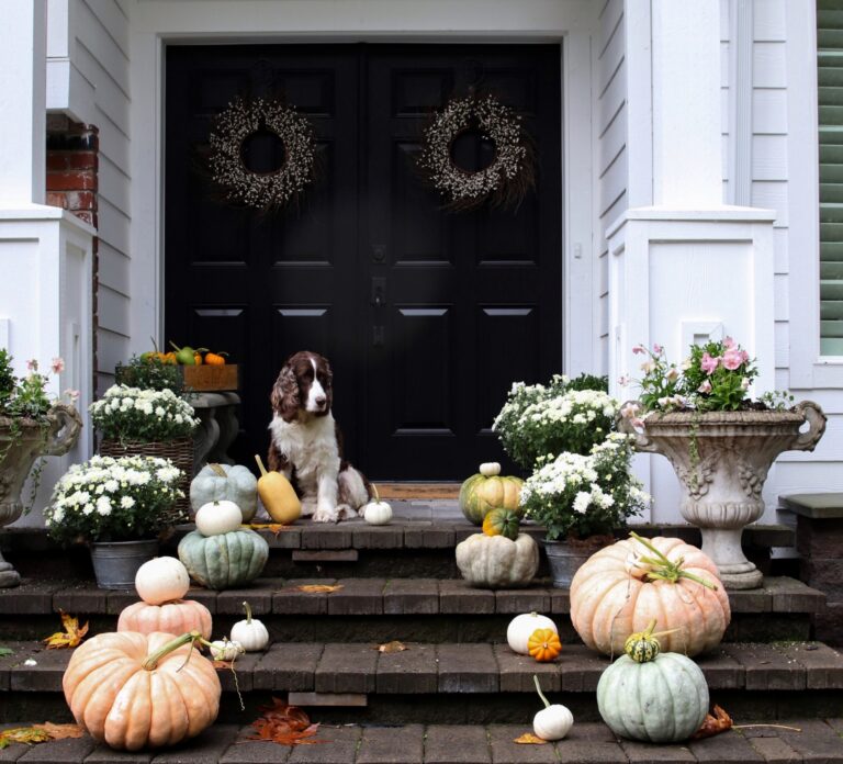 Welcoming Fall Front Porch