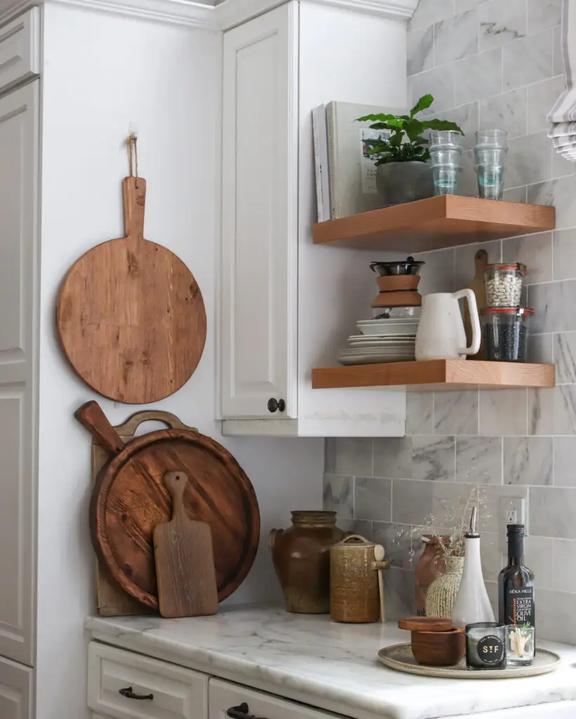 open shelves floating diy