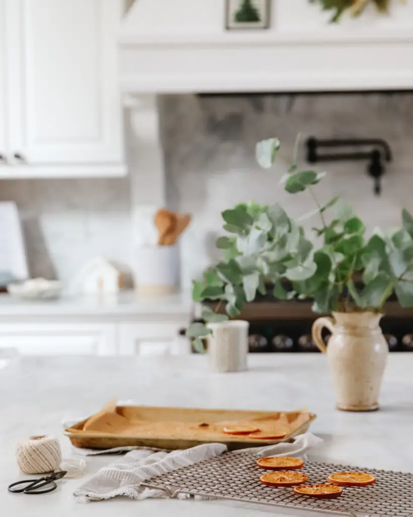 diy orange garland