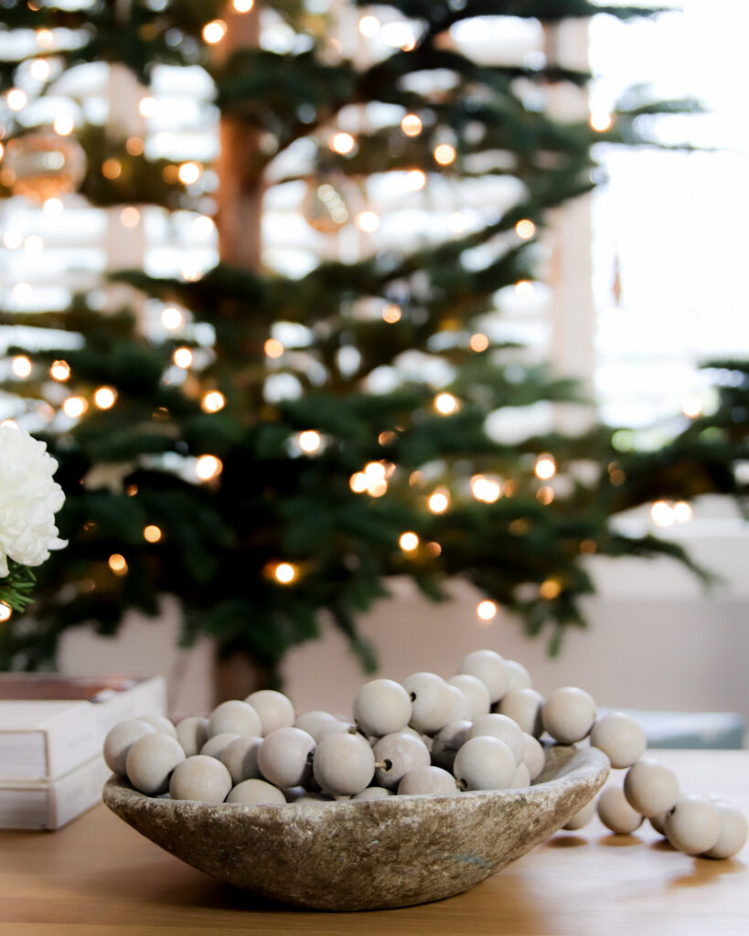 our home at christmastime