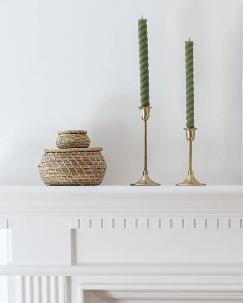 autumn mantel styling 