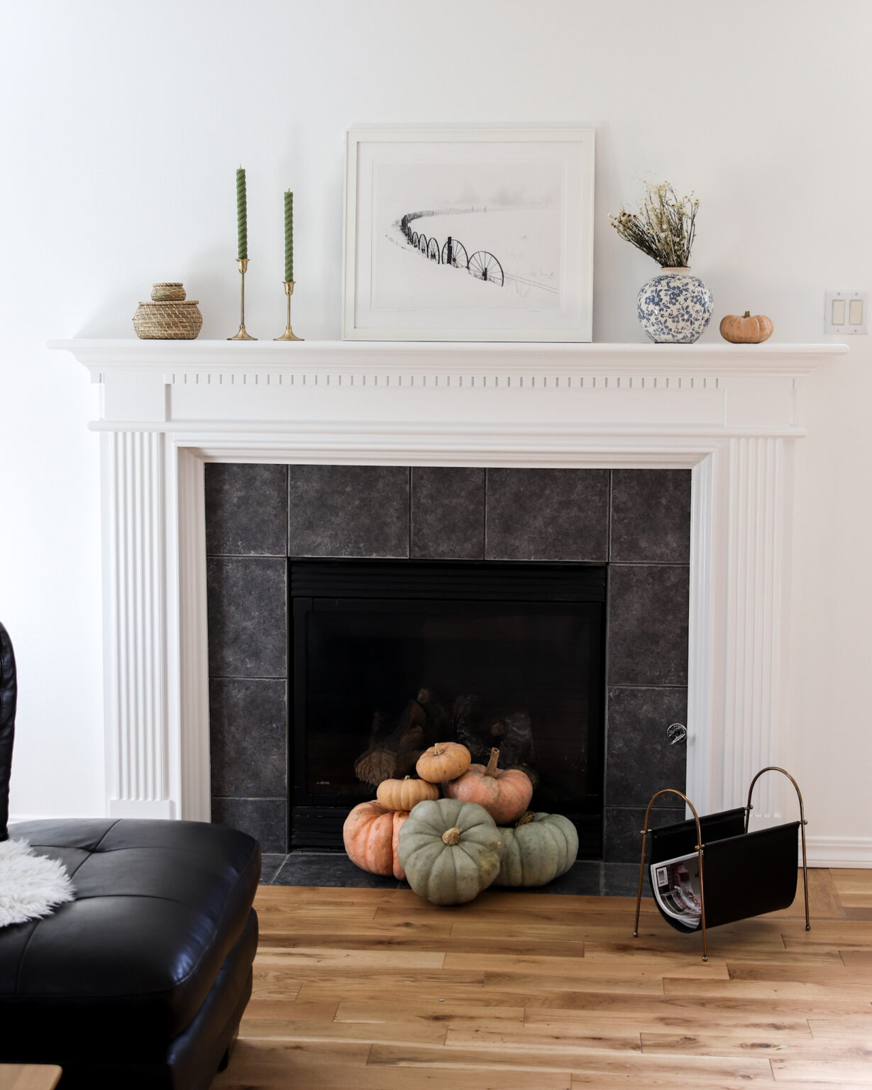Fall Mantel Guide | Simple Autumn Mantel Decor - Lemon Grove Lane
