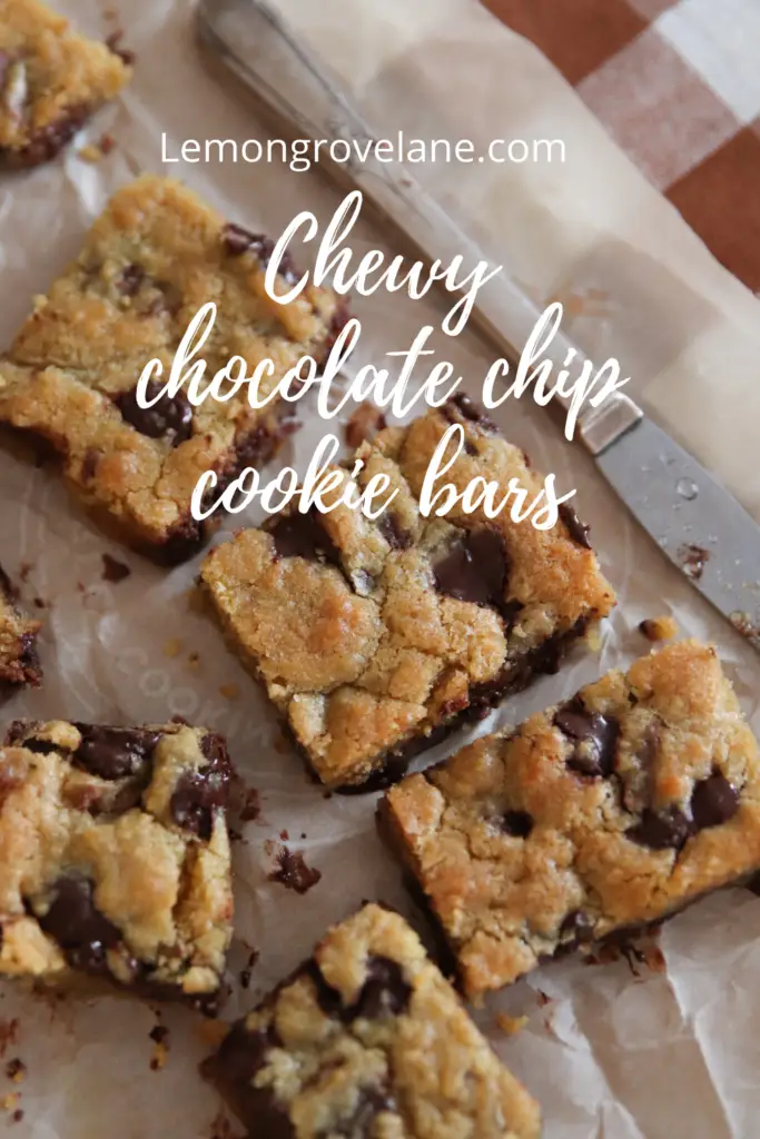 chocolate chip cookie bars