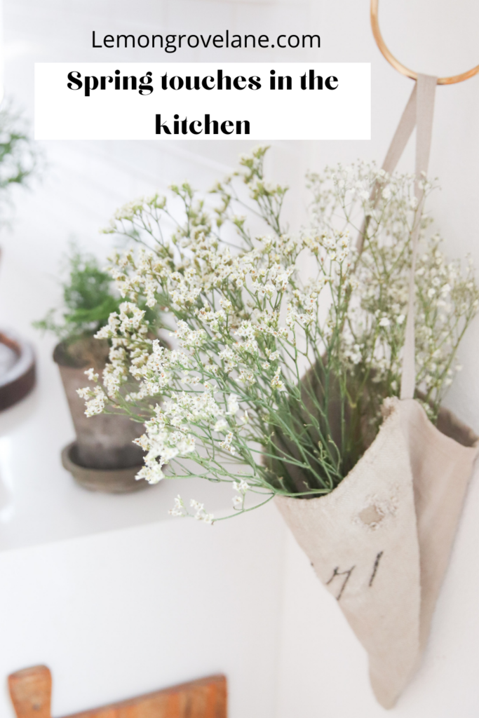 spring touches in the kitchen