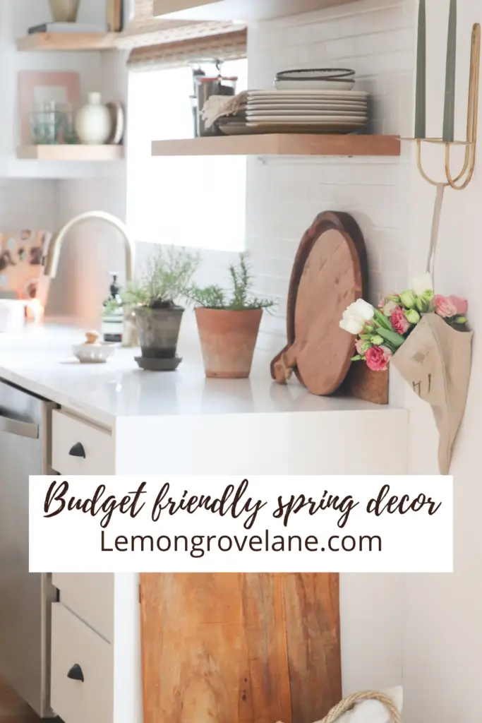 budget friendly spring decor