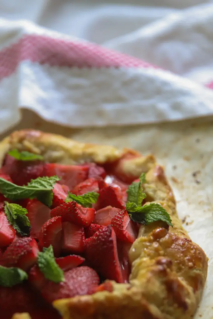 strawberry galette