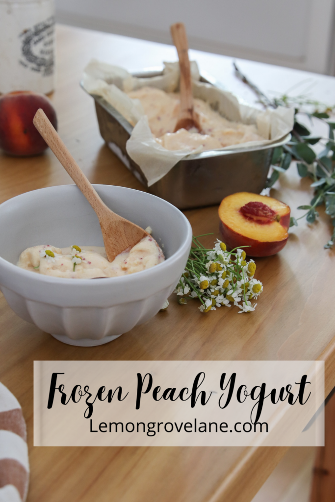  frozen peach yogurt