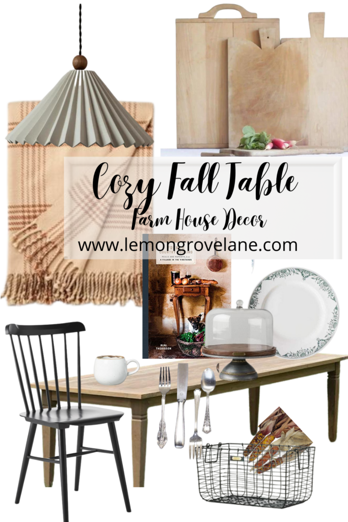 cozy fall table