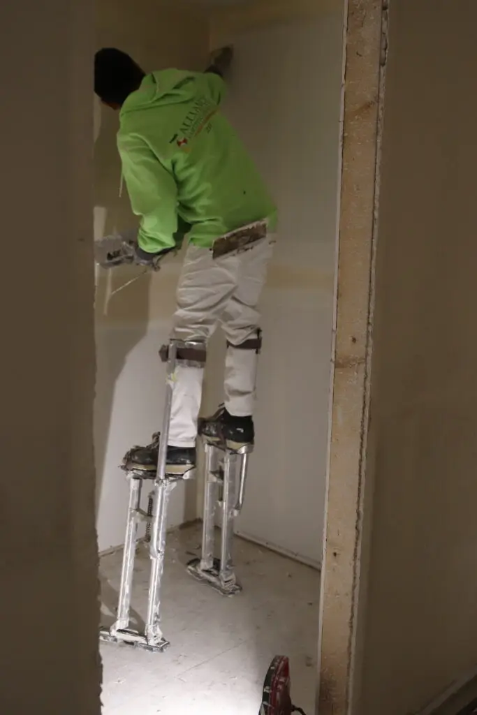 before and after drywall photos