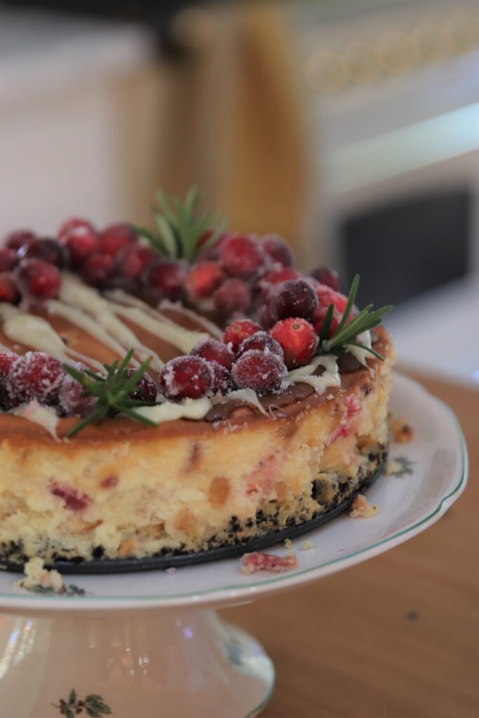 white chocolate cheesecake