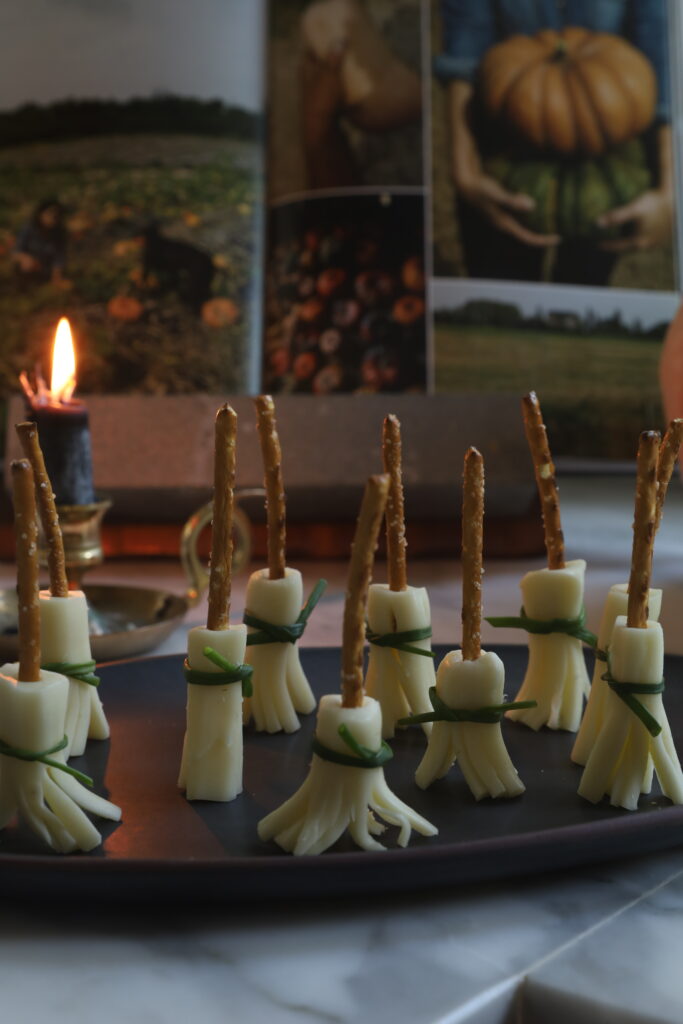 String cheese Broomsticks