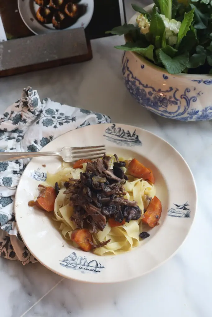 beef and shiitake mushrooms