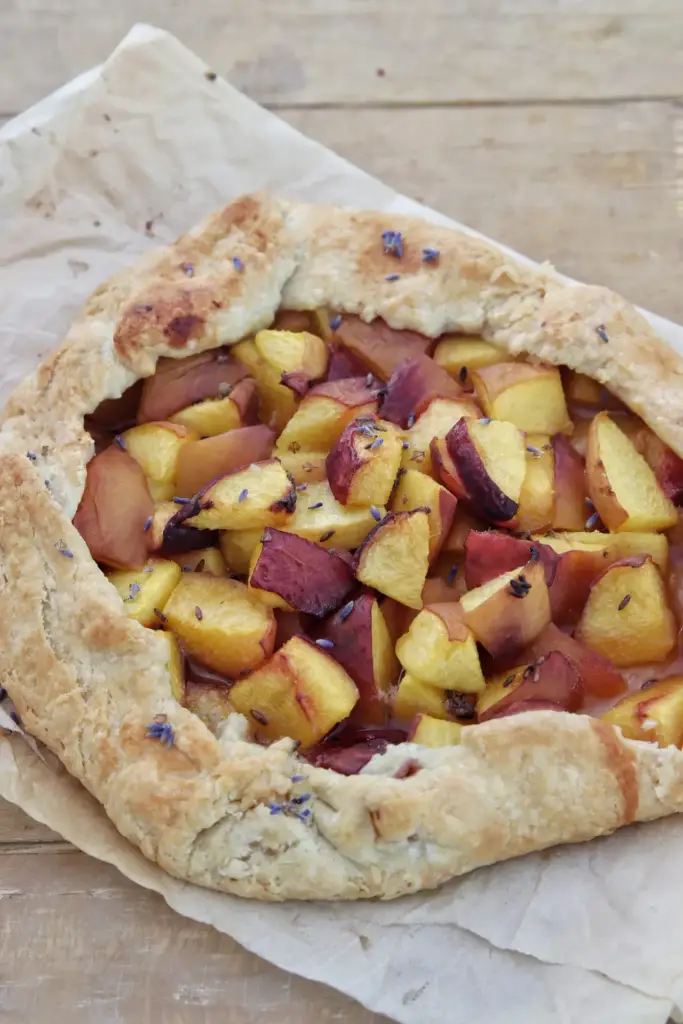 Lavender Peach Galette