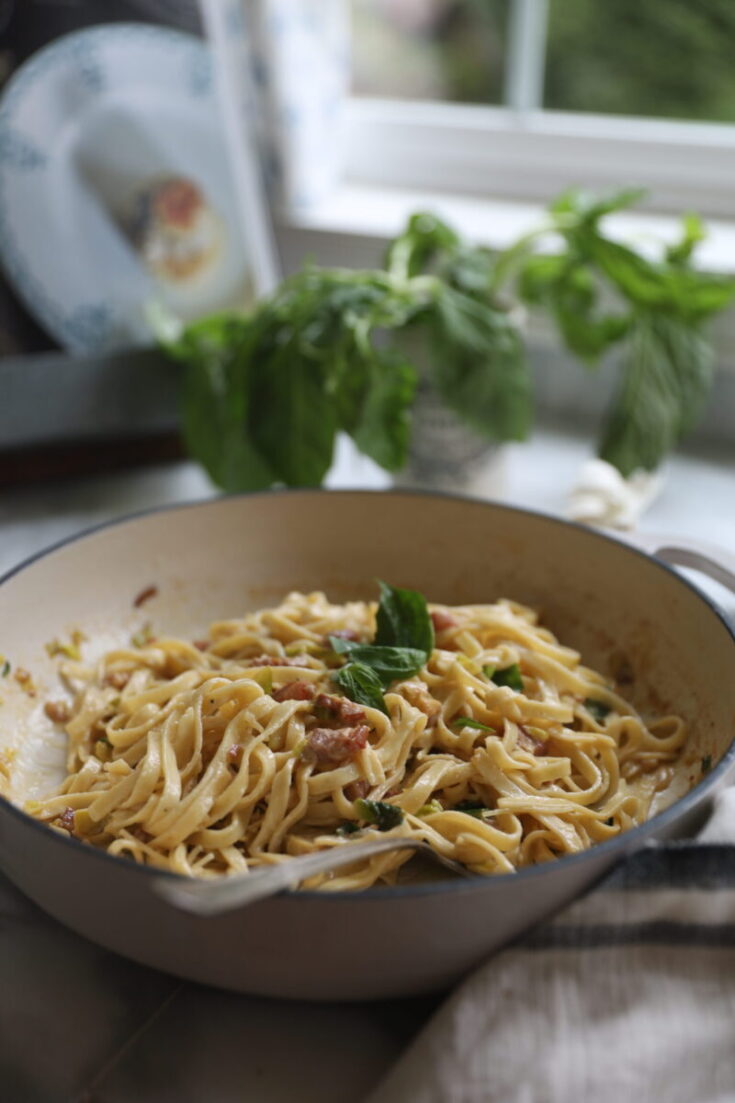 Fettuccini with Brussels Sprouts 