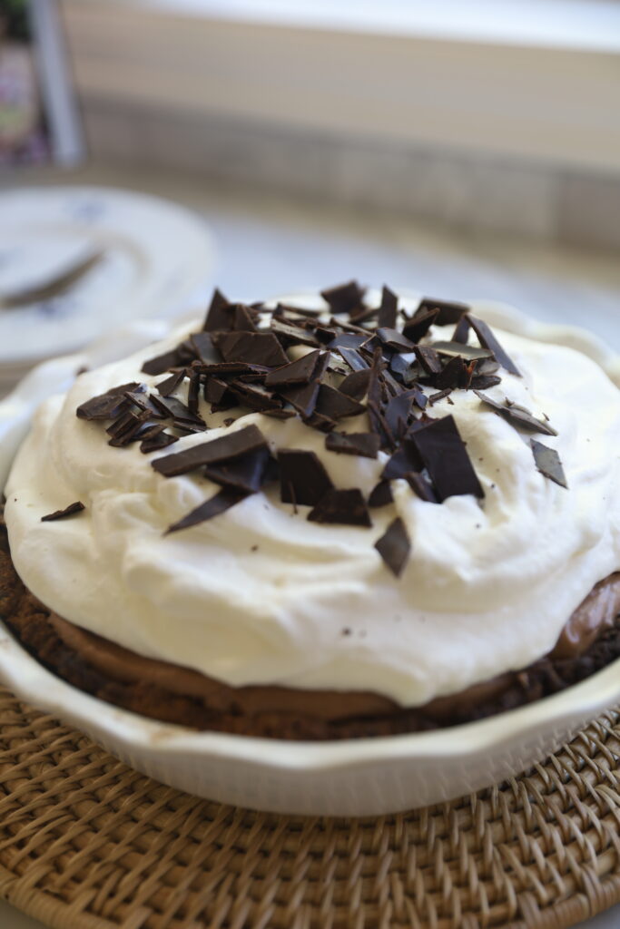 Decadent French silk pie