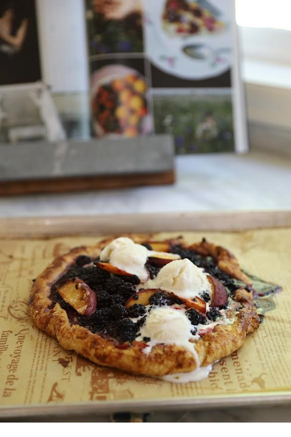 blackberry peach galette