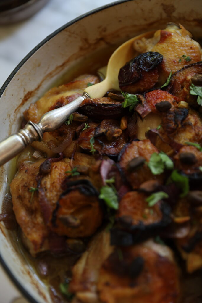 Skillet Chicken and Plums