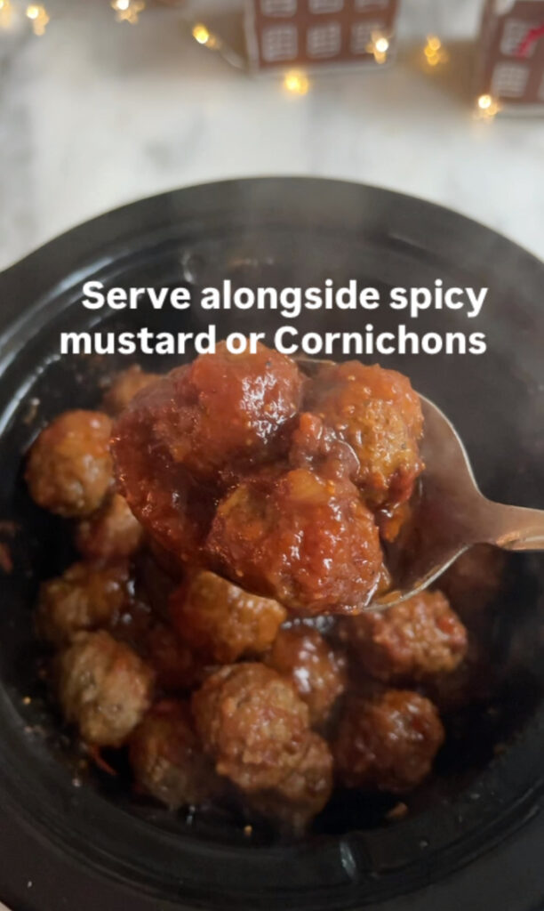mini meatballs in the crockpot