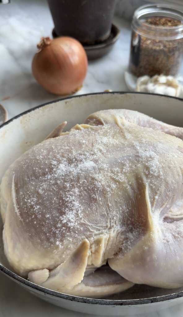 slow roasted pull-apart chicken