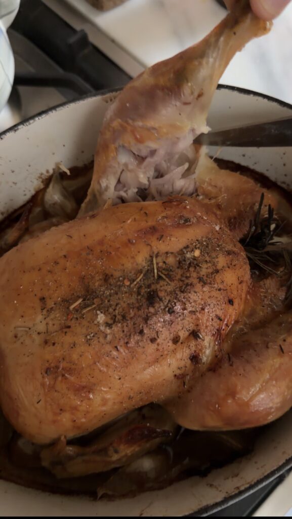 slow roasted pull-apart chicken