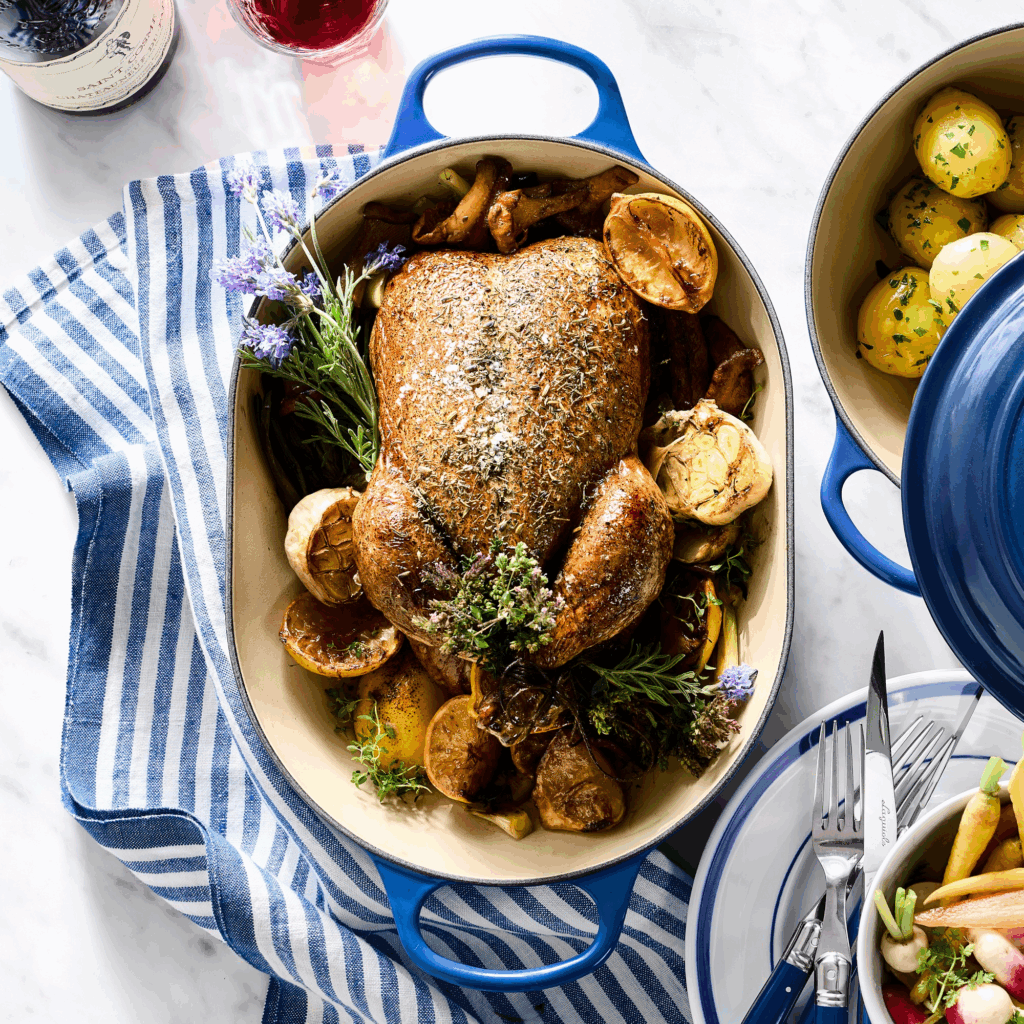 slow roasted pull-apart chicken 