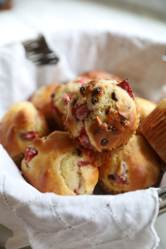Chocolate Strawberry Muffins
