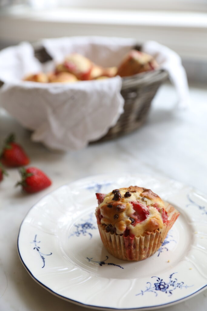 Chocolate Strawberry Muffins