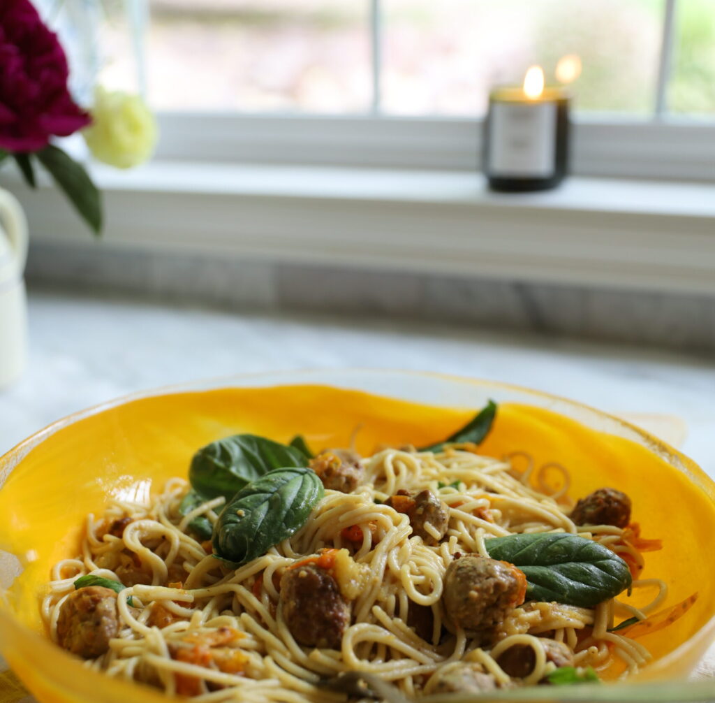 Sausage a& Burst Tomato Pasta