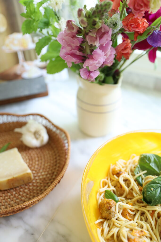 Sausage a& Burst Tomato Pasta