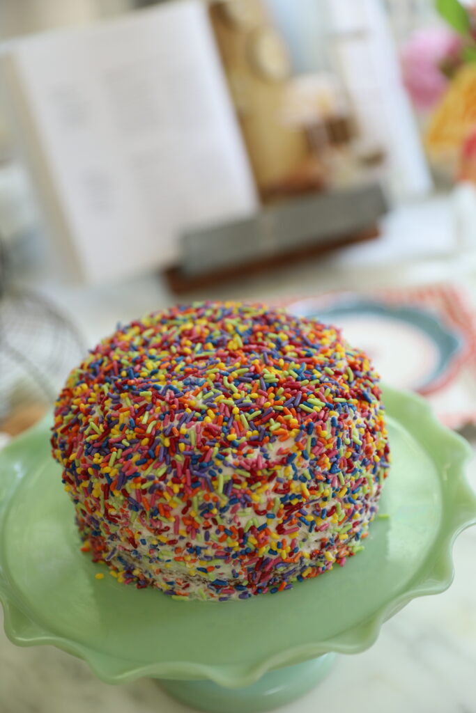 celebration sprinkle cake