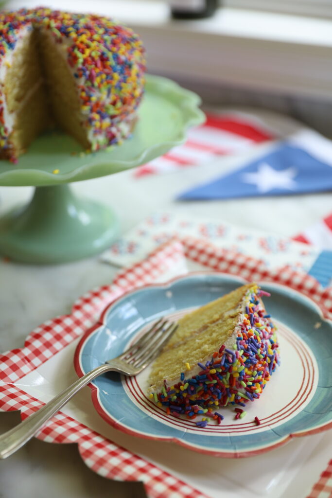 celebration sprinkle cake