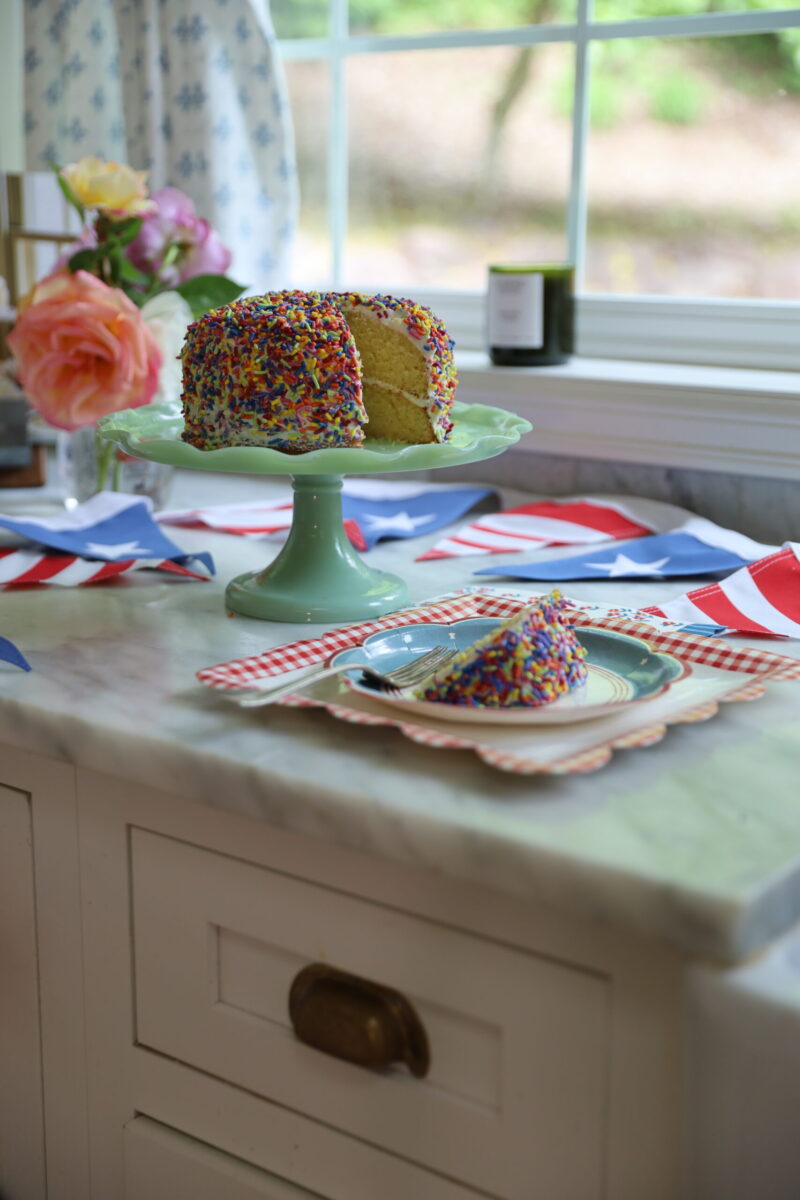 celebration sprinkle cake