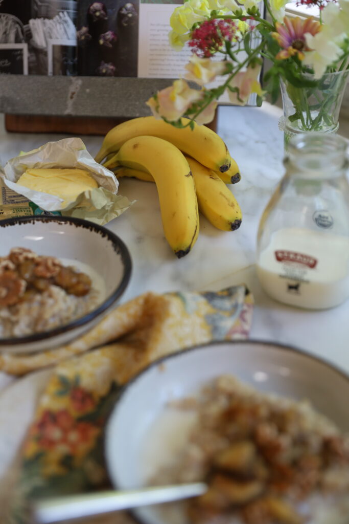 Oatmeal with Caramelized Bananas