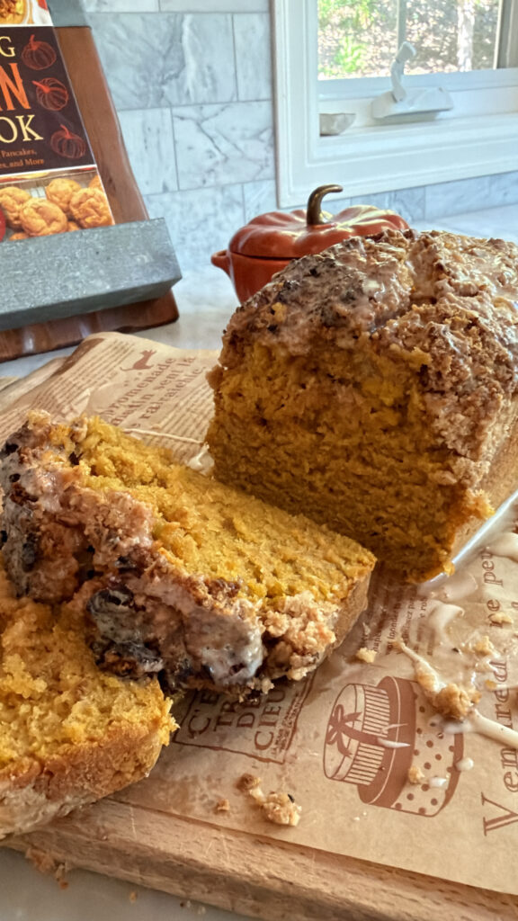 Brown Butter Iced Pumpkin Coffee Cake
