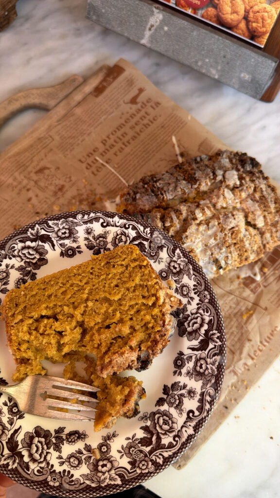 Brown Butter Iced Pumpkin Coffee Cake