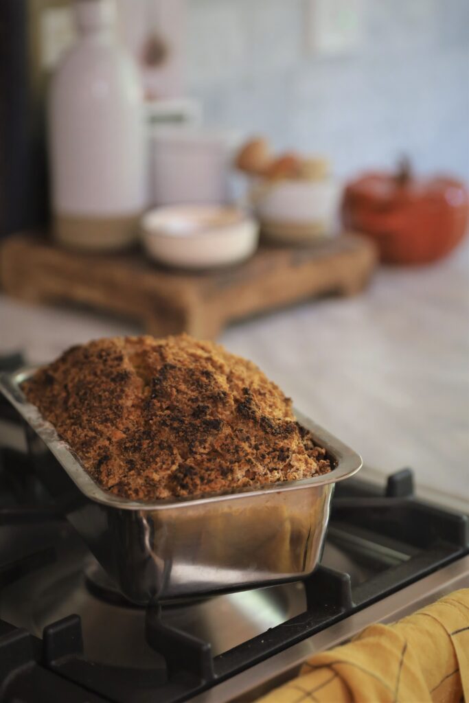 Brown Butter Iced Pumpkin Coffee Cake