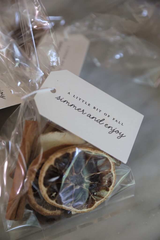 Fall Simmer Pot Gift Bags