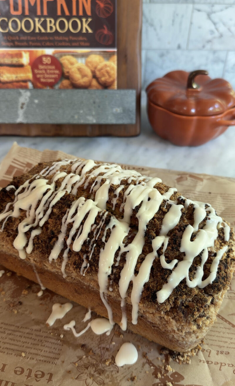 Brown Butter Iced Pumpkin Coffee Cake