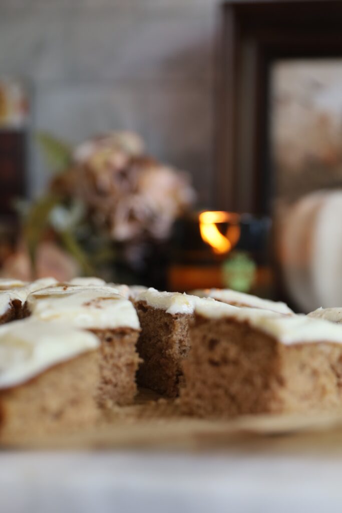 Spiced Latte Cake with Buttermilk Frosting