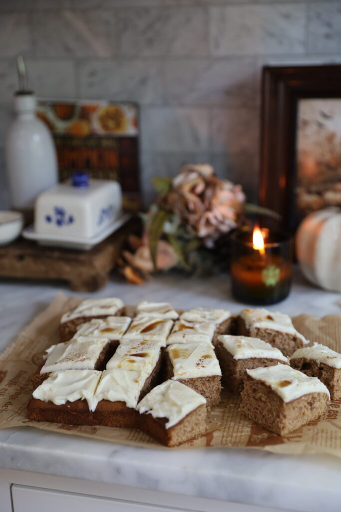 Spiced Latte Cake with Buttermilk Frosting
