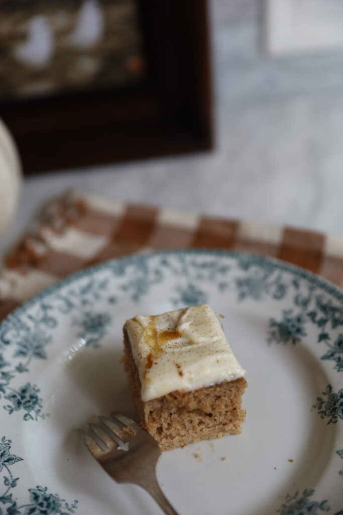 Spiced Latte Cake with Buttermilk Frosting