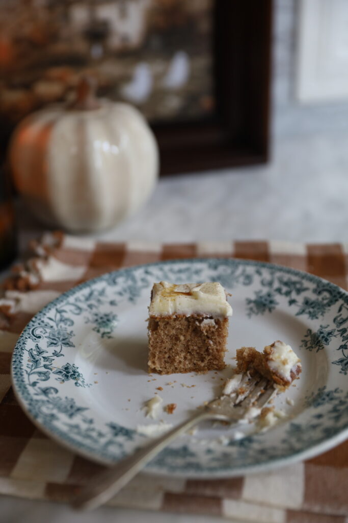 Spiced Latte Cake with Buttermilk Frosting