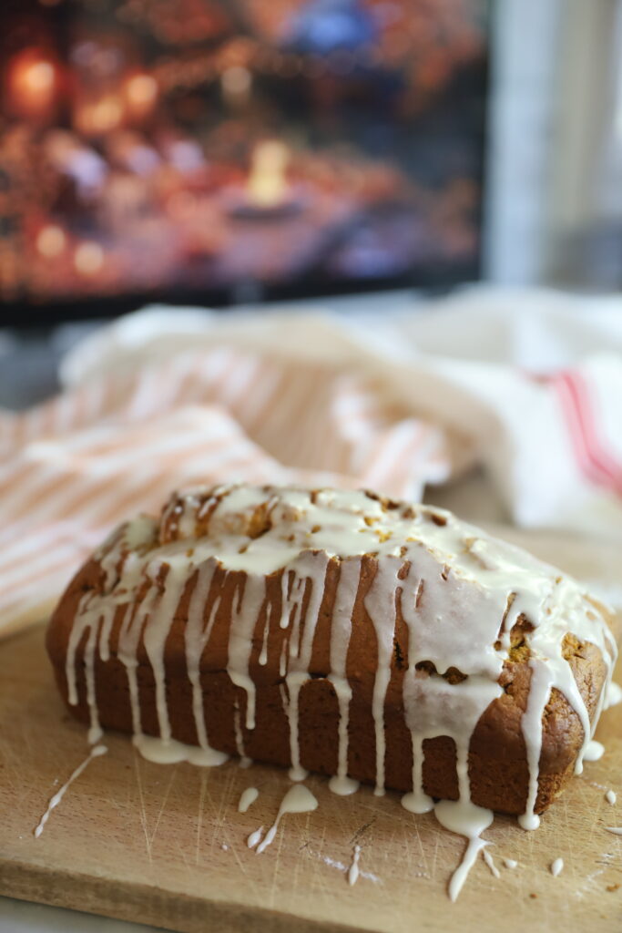 Pumpkin Bread with Maple Glaze