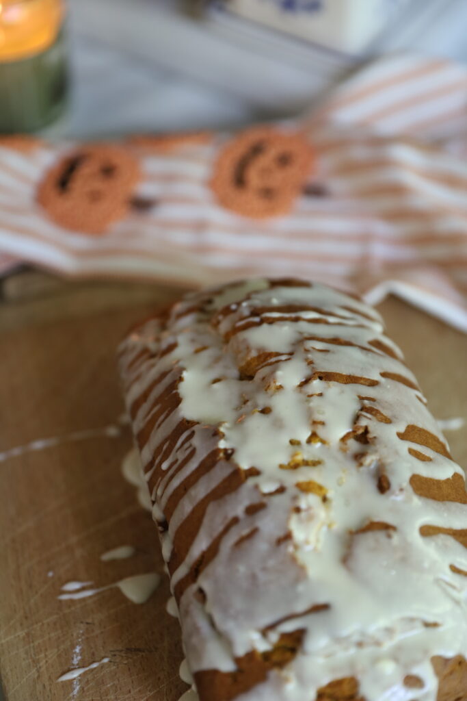 Pumpkin Bread with Maple Glaze